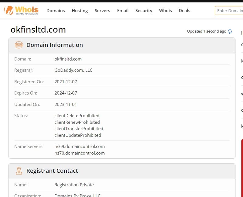 Aotuo Technology Whois registration time