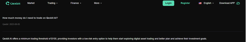 Qexbit Account Type