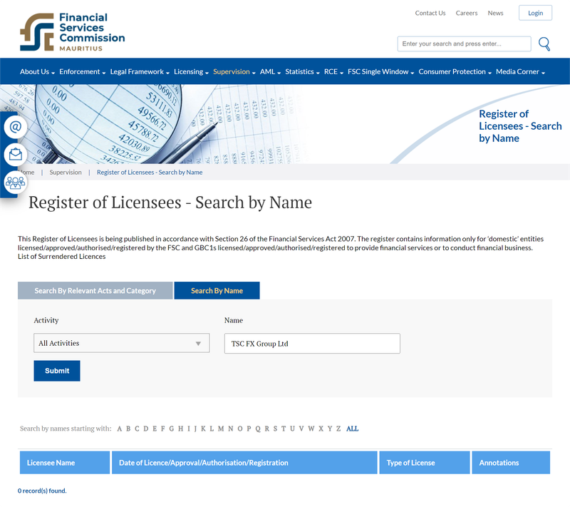 TSC FX Group Ltd