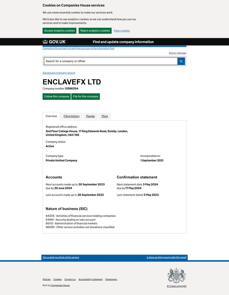 英国Companies House