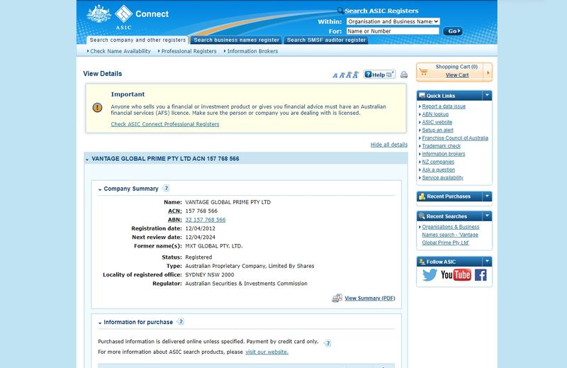 Corporate information inquiry