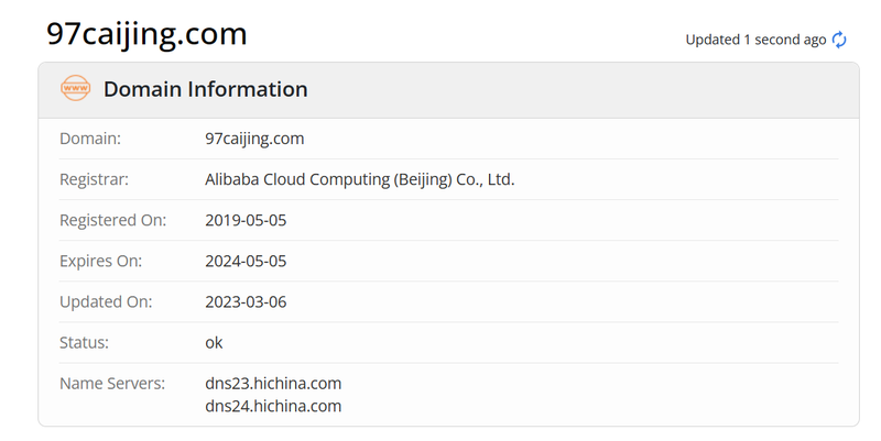 久期财经whois.com域名年限数据