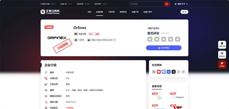Orfinex在交易圆百科的查询结果