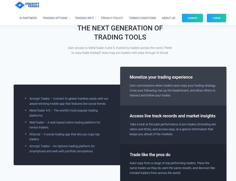 Aircrypt Trades의 소프트웨어