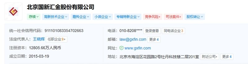 Company registration information
