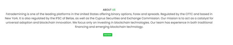 Fxtrademining的交易产品