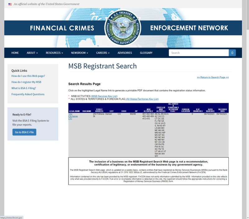 Thông tin quản lý MSB của TDSR Exchange