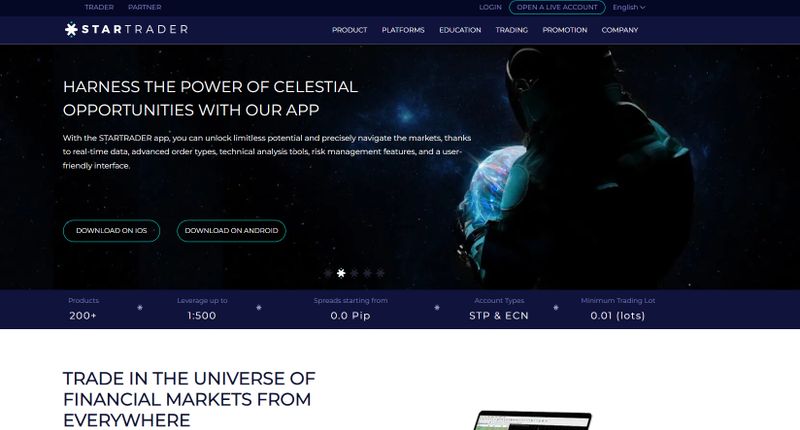 STARTRADER official website
