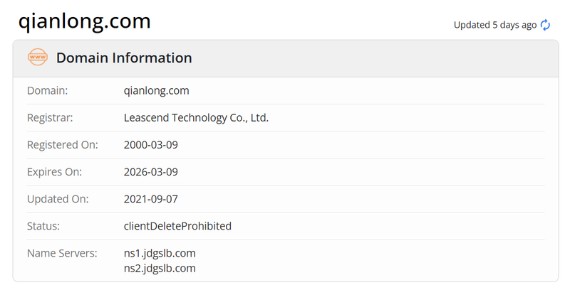 Qianlong Finance Whois.com Domain Data