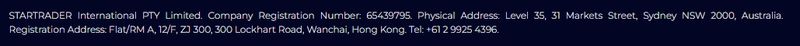 STARTRADER entity information