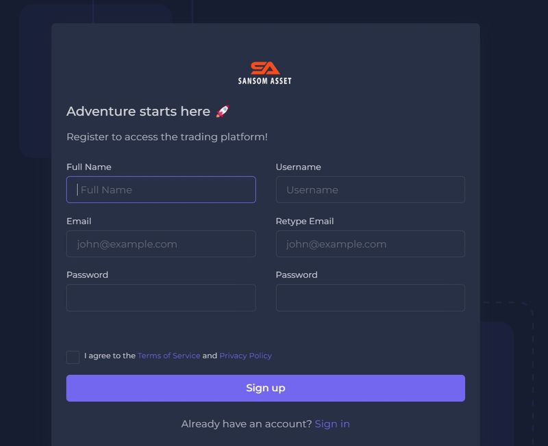 register of Sansom Asset