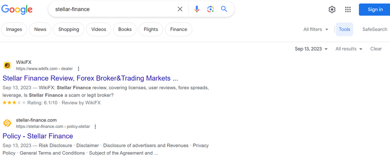 STELLAR FINANCE