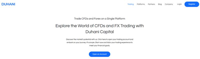 Duhani Capital的官網