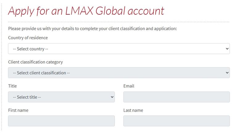 LMAX account registration 3