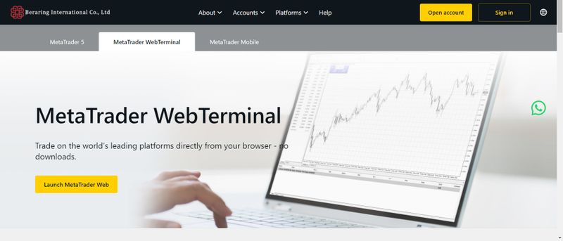 Beraring International Co., Ltd的交易软件网页版