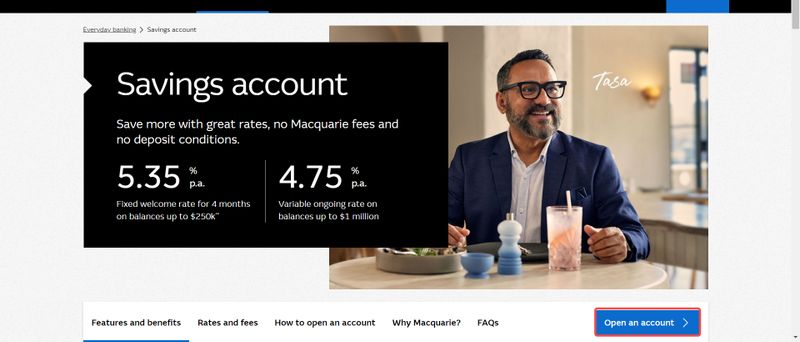Macquarie’s account registration