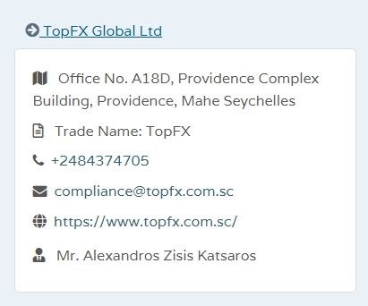 TopFX FSA查询