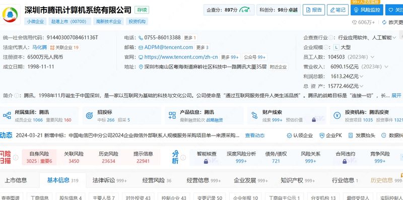 Tencent Finance - Tìm kiếm công ty