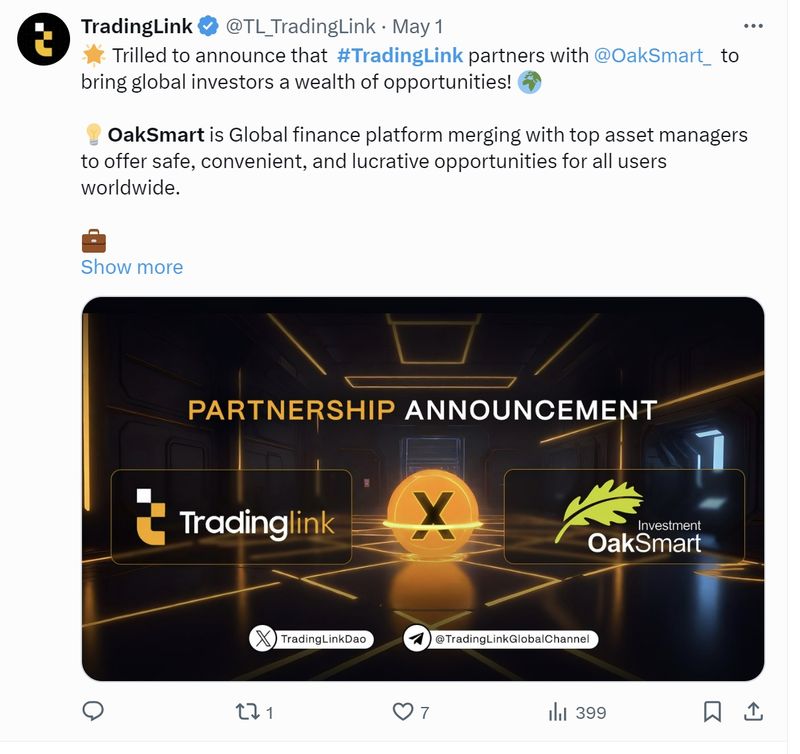 OakSmart Partner with TradingLink