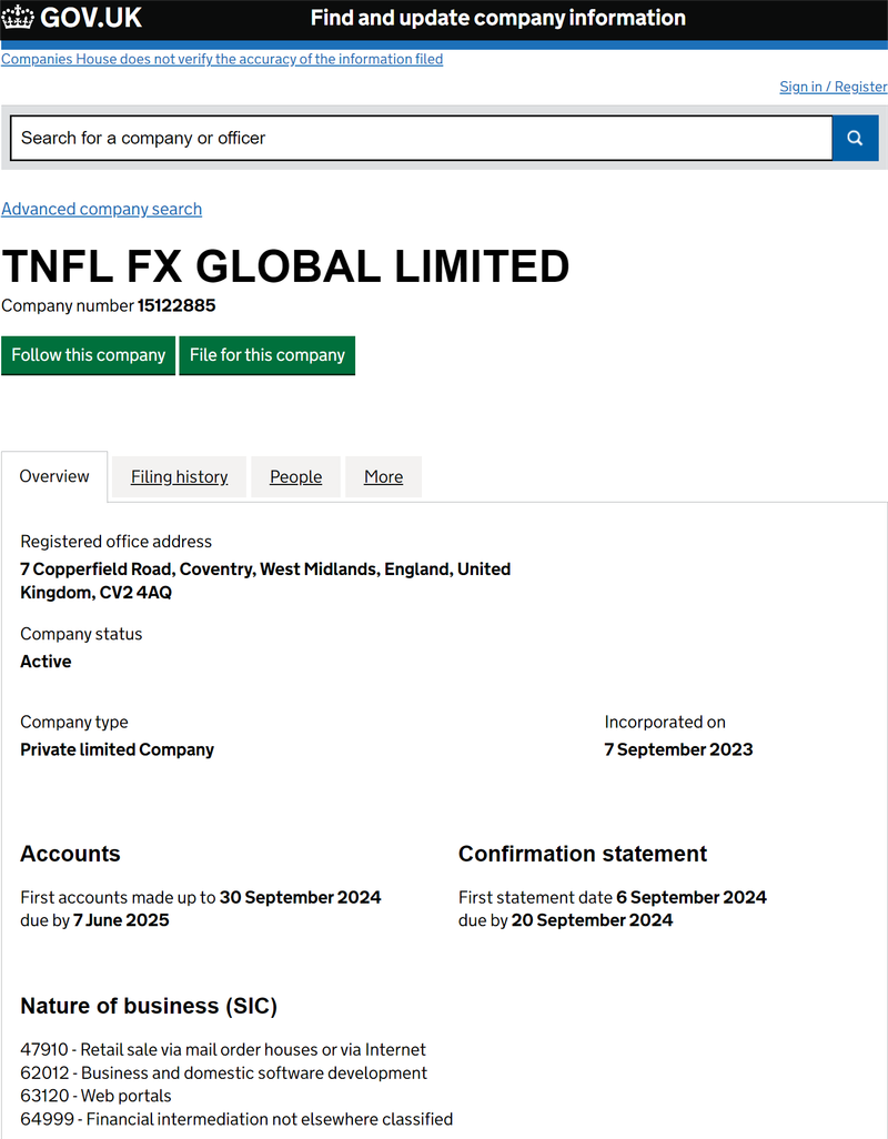 TNFL FX