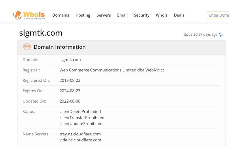 SLG Markets企业域名注册时间