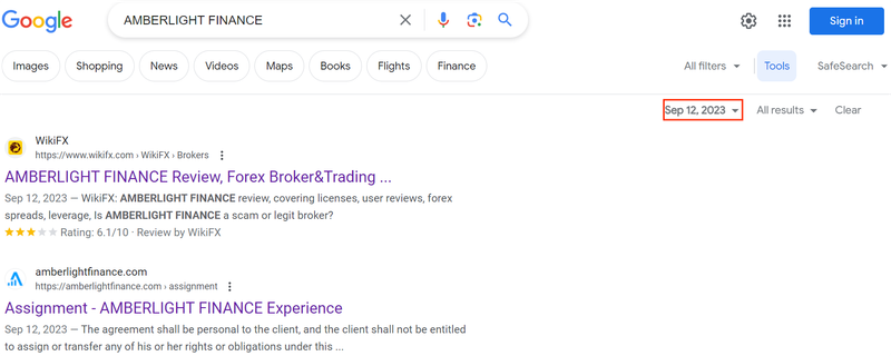 AMBERLIGHT FINANCE