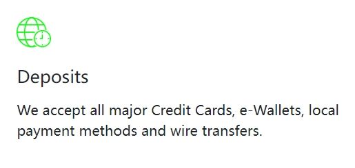 Turbo Funding's deposit and funding method