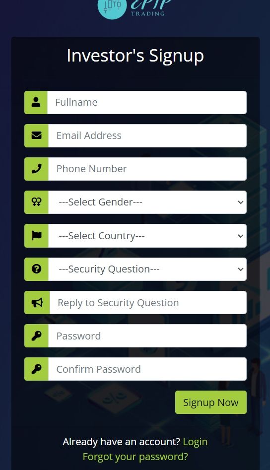 Expertstockpor account registration