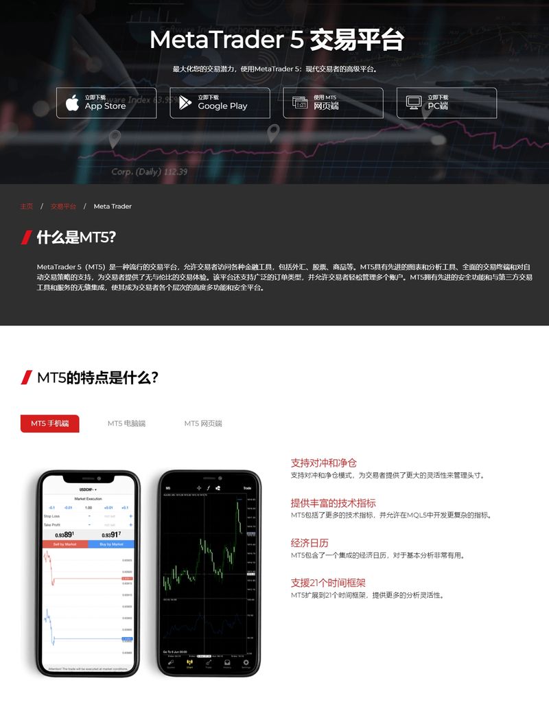 MT5 trading software