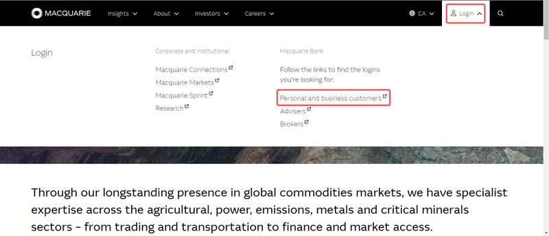Macquarie’s account opening