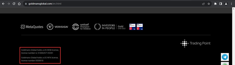 官网显示公司监管信息1