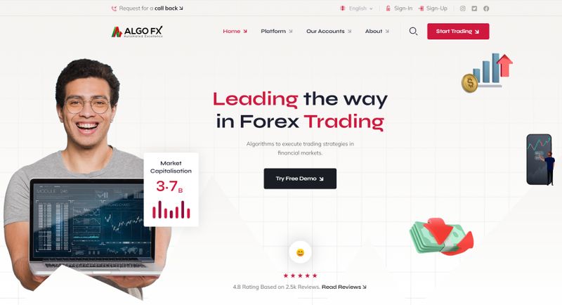 AlgoFX's official website