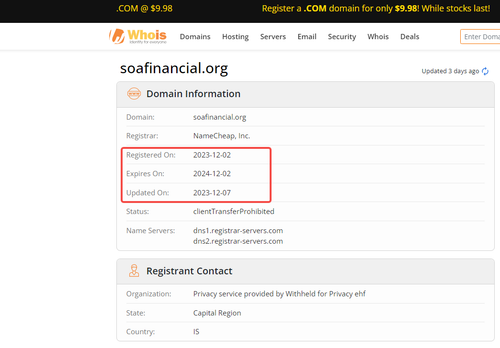 Website Registration Time