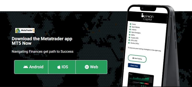 Beirmancapital官网宣称使用MT5作为交易软件