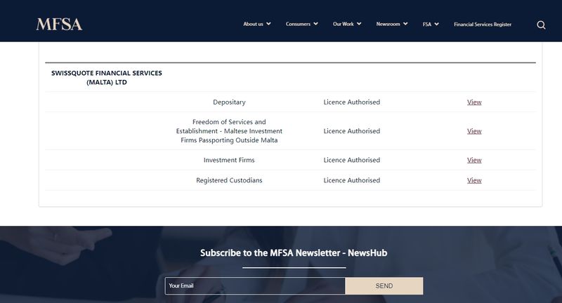 Malta Financial Services Authority (MFSA) Regulatory Inquiry