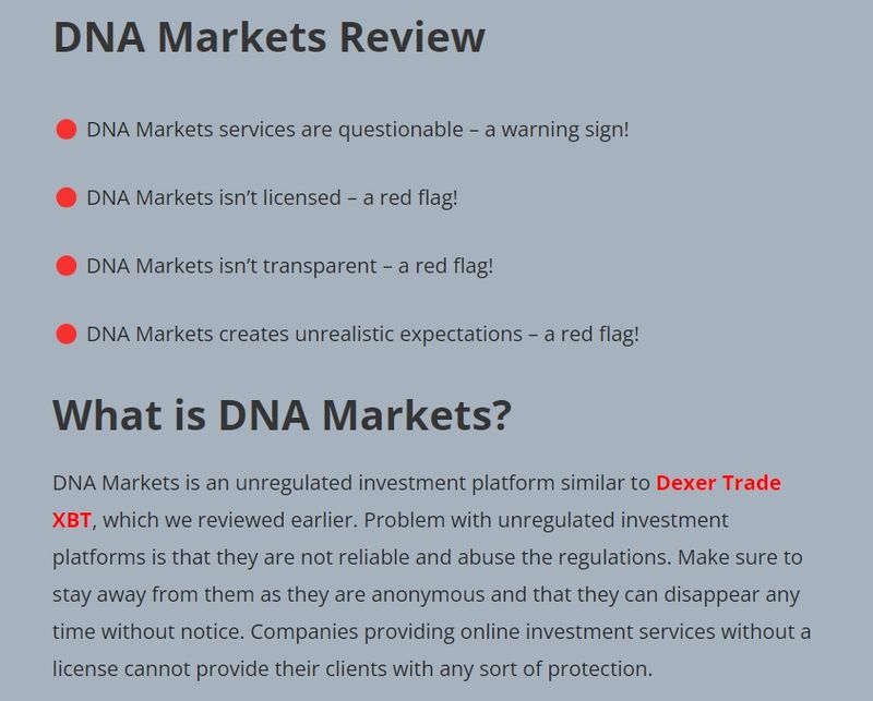 DNA Markets的舆情1