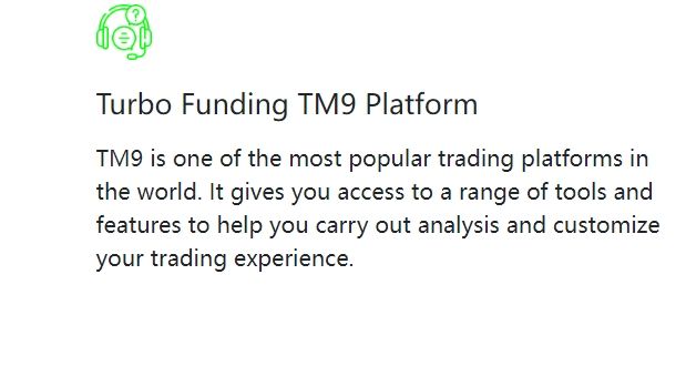 Turbo Funding's trading software